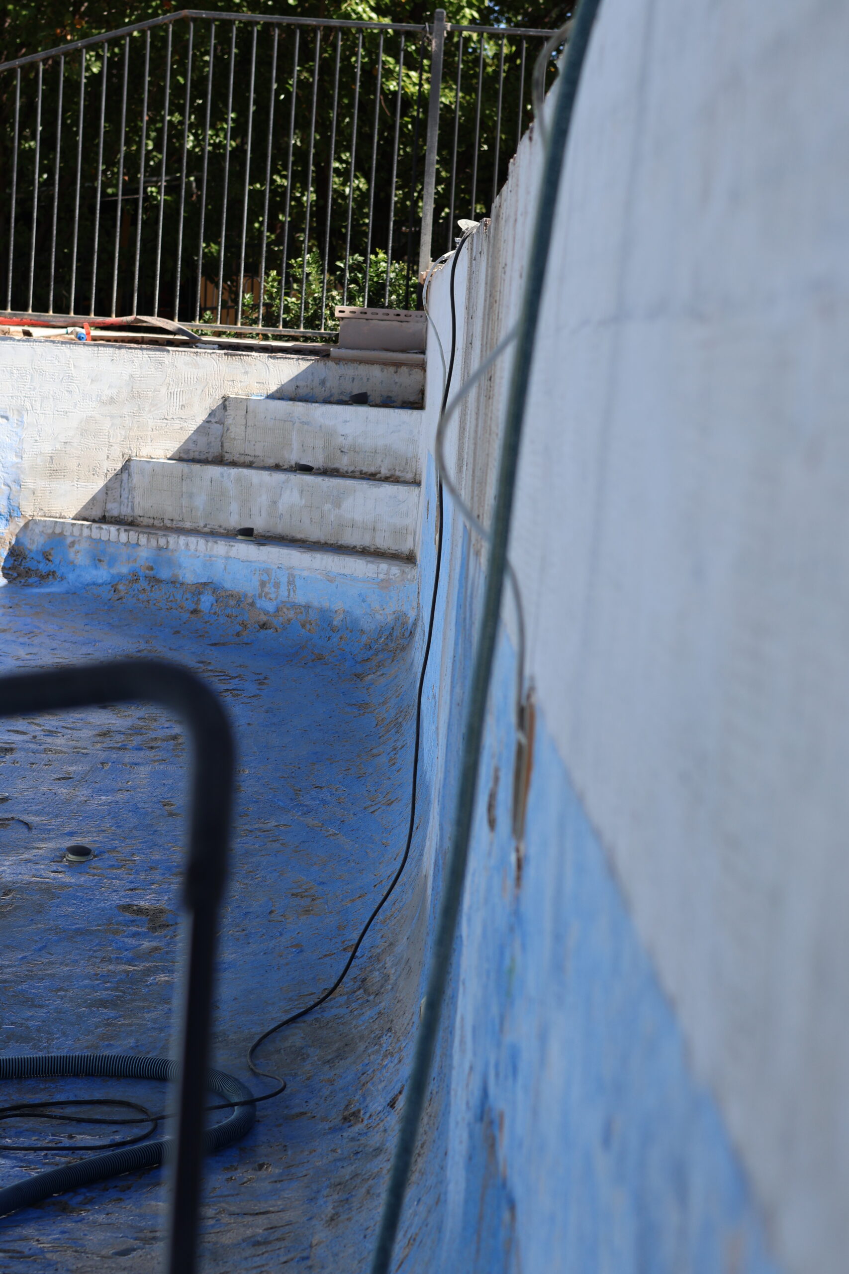 Pool being renovated by Cookes Pools & Spas