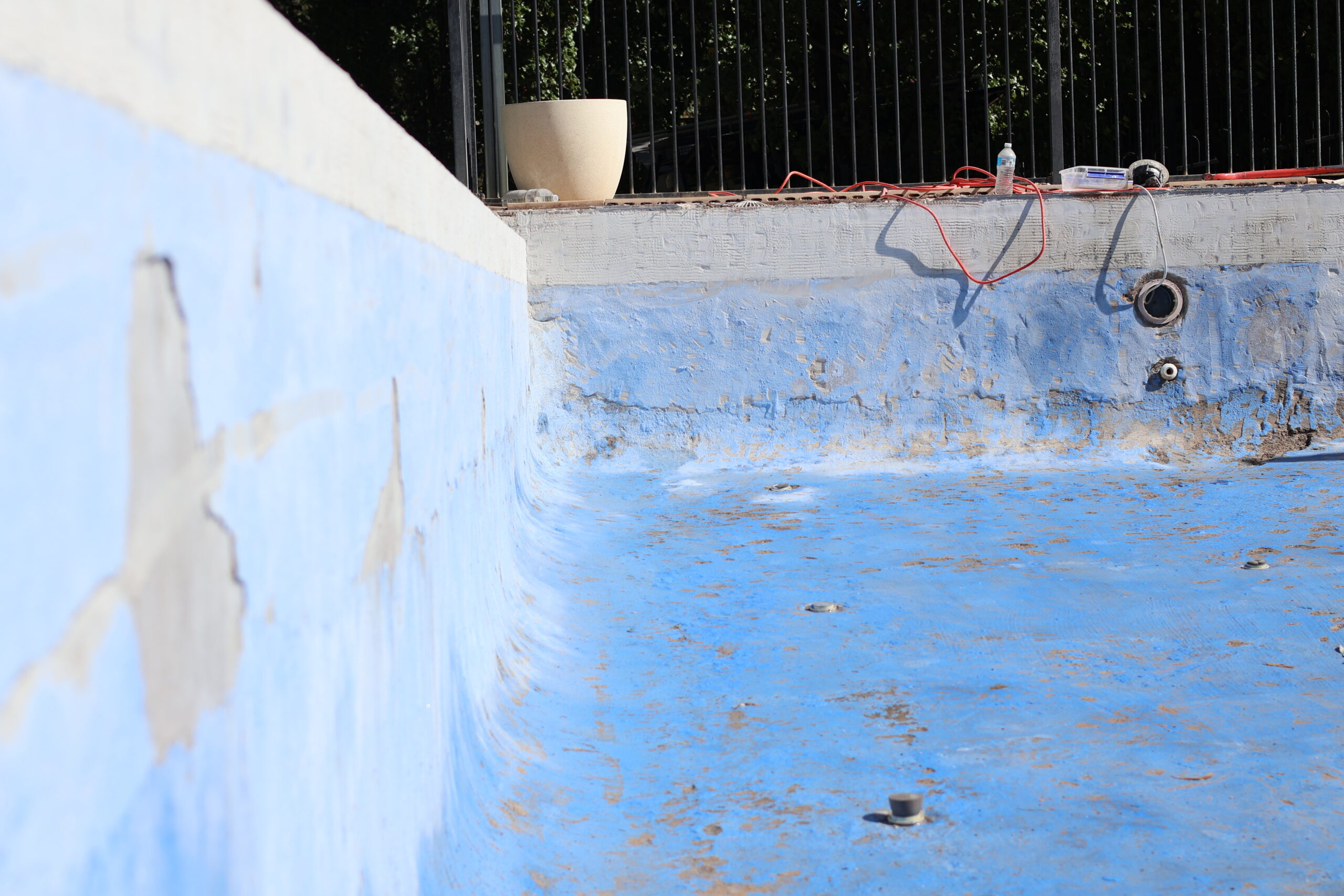 Pool being renovated by Cookes Pools & Spas